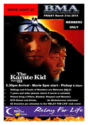 BMA Movie and Parents Night Out